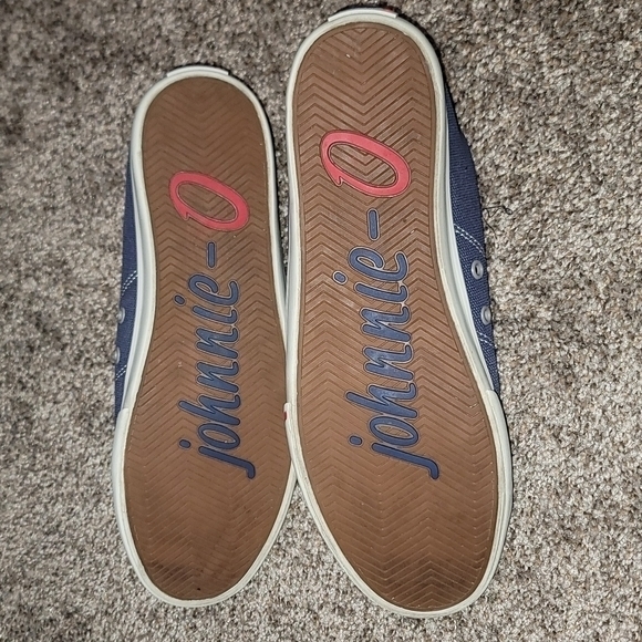 johnnie-O Blue and White Sneakers - Picture 7 of 8